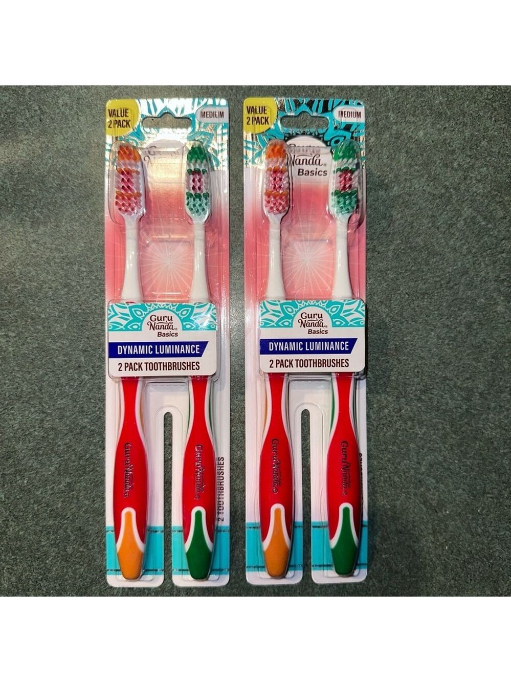 New Guru Nanda Dynamic Luminance Medium Toothbrush 2Pk - Set Of 2 (2pks)